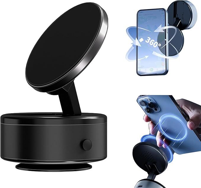 Foldable Vacuum Magnetic Car Phone Holder