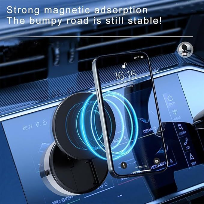 Foldable Vacuum Magnetic Car Phone Holder
